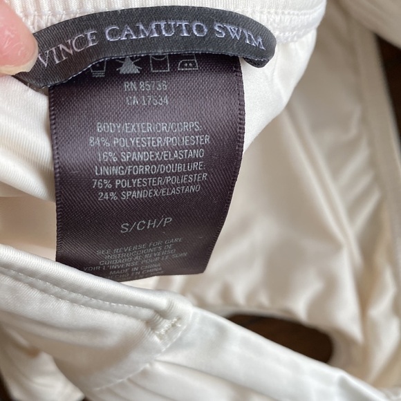 Vince Camuto bikini off white bandeau bottom and top - Picture 6 of 7
